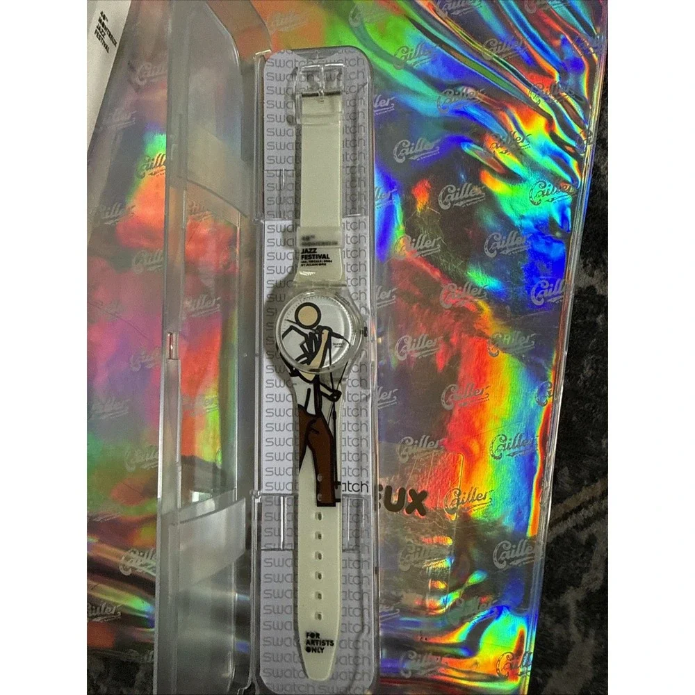 Swatch 40th Montreux Jazz Festival Watch 2006 Julian Opie For Artists Only Rare